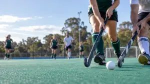 Field hockey players in action, illustrating hockey news and events in What’s Up in Hockey