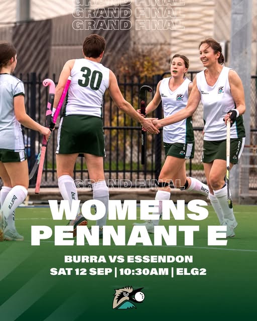 Greensborough Women's Pennant E grand final graphic for Saturday 12 September 2026