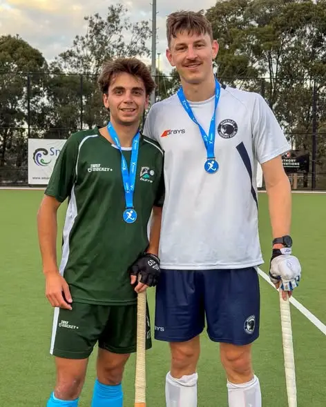 Greensborough Hockey Club Men's Health Round 2026 celebration and medal presentation