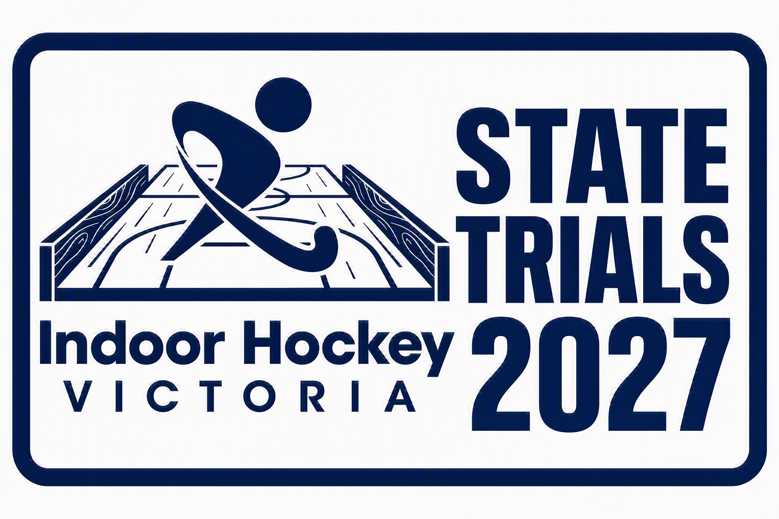 Hockey Victoria event graphic for the 2027 U14 indoor assessments